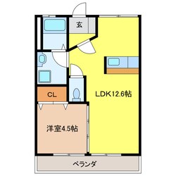 中秀第一ビルの物件間取画像